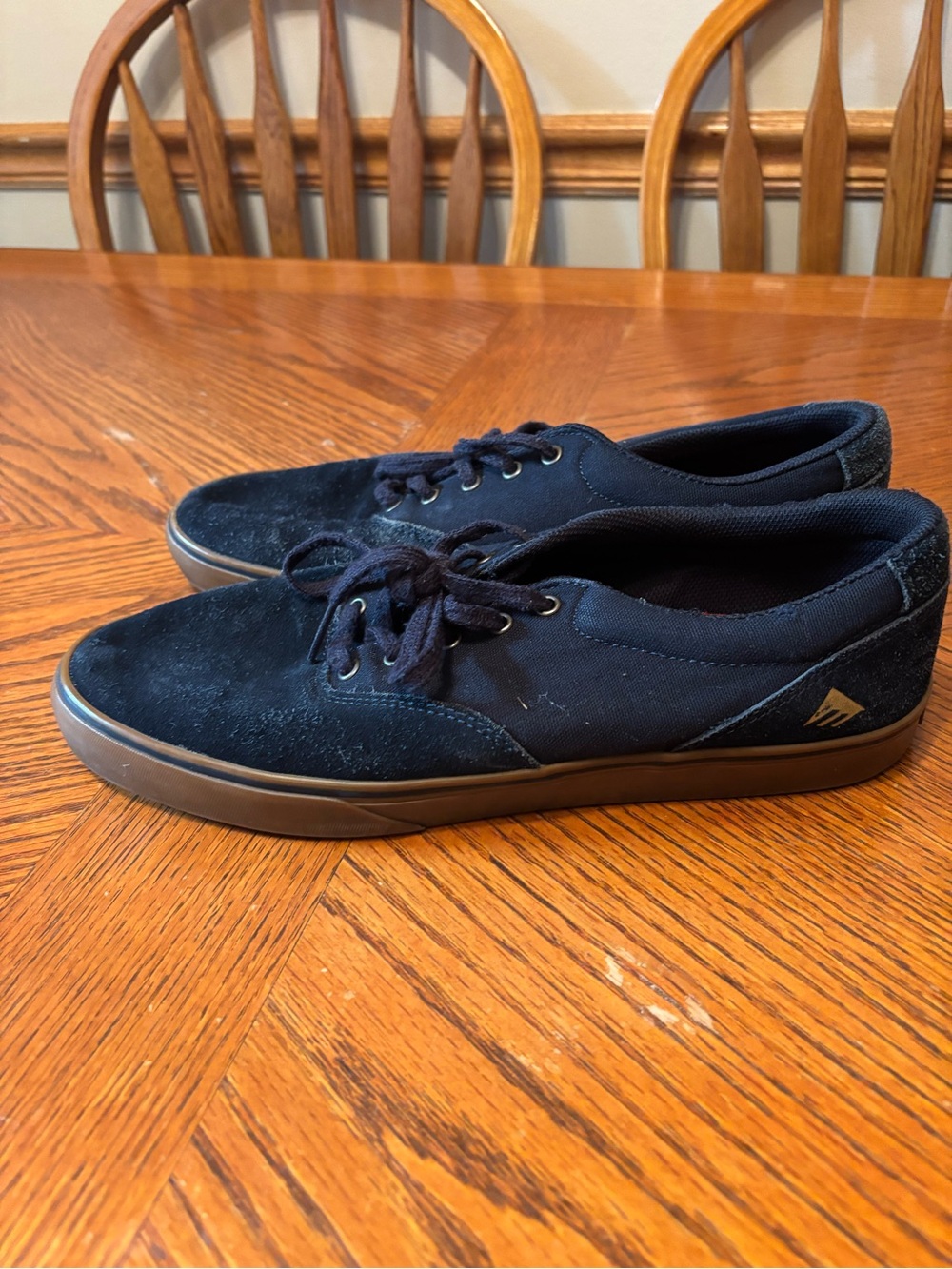 Emerica Men’s Low-Top Skate Sneakers — Navy Blue